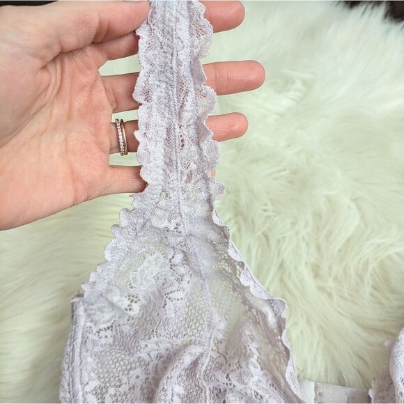 Natori sheer unlined lace purple lilac underwire bra 32DDD - Picture 8 of 10